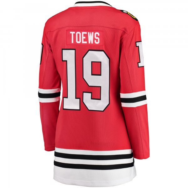 Women's Chicago Blackhawks Jonathan Toews Fanatics Red Home Breakaway Player Jersey