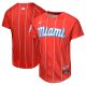 Youth Miami Marlins  Nike Red City Connect Limited Jersey