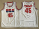 Nike Men's Team USA #45 Donald Trump White The 45th president of the United States Stitched NBA Jersey