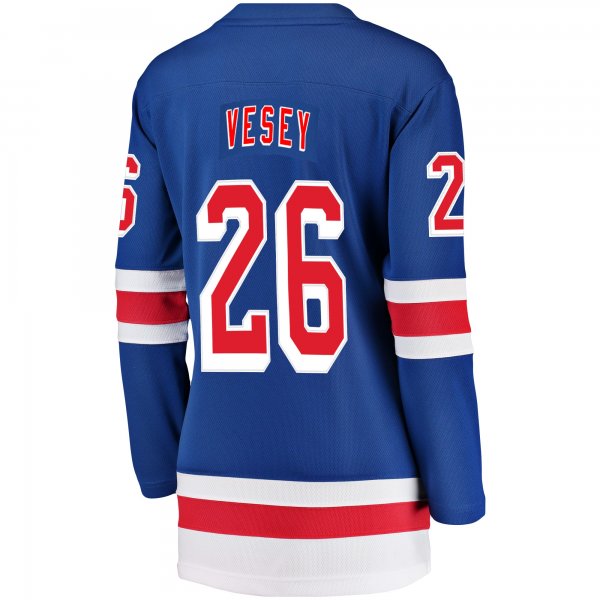 Women's New York Rangers Jimmy Vesey Fanatics Blue Breakaway Player Jersey