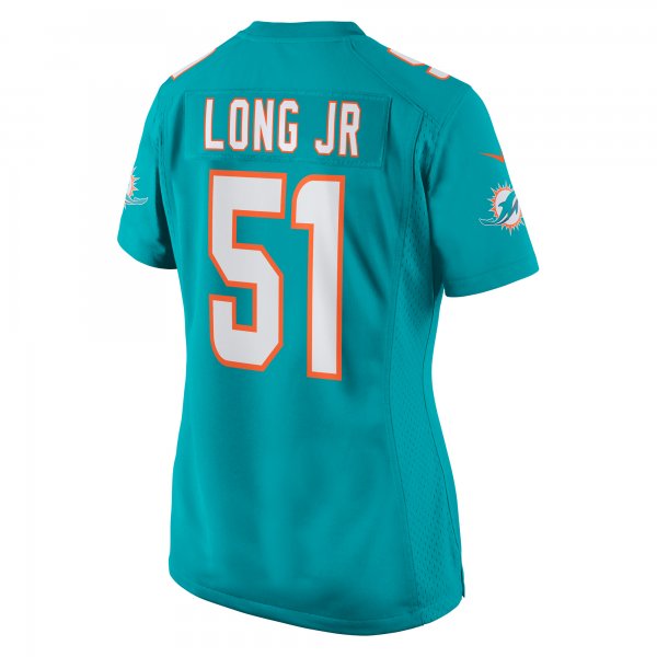 Women's Miami Dolphins David Long Jr. Nike Aqua Game Jersey