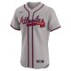 Men's Atlanta Braves Nike Gray Road Elite Jersey