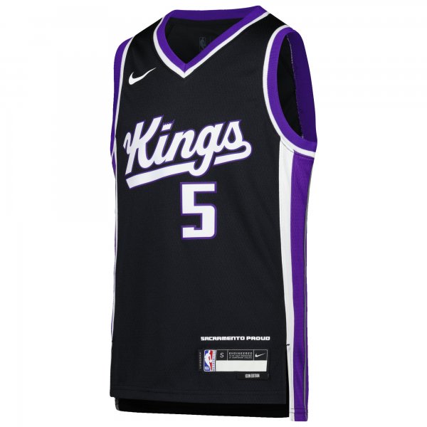 Youth Sacramento Kings De'Aaron Fox Nike Purple Swingman Jersey - Icon Edition