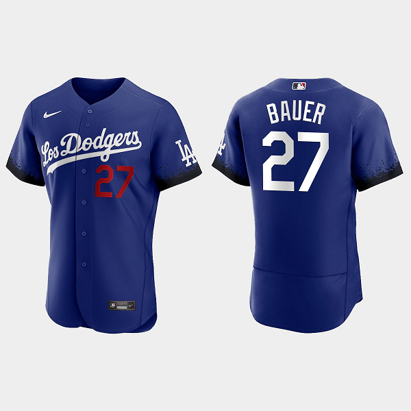 Trevor Bauer Los Angeles Dodgers 2021 City Connect Jersey - Royal