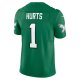 Men's Philadelphia Eagles Jalen Hurts Nike Kelly Green Vapor F.U.S.E. Limited Jersey