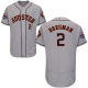 Houston Astros #2 Alex Bregman Grey Flexbase Collection 2017 World Series Champions Stitched MLB Jersey