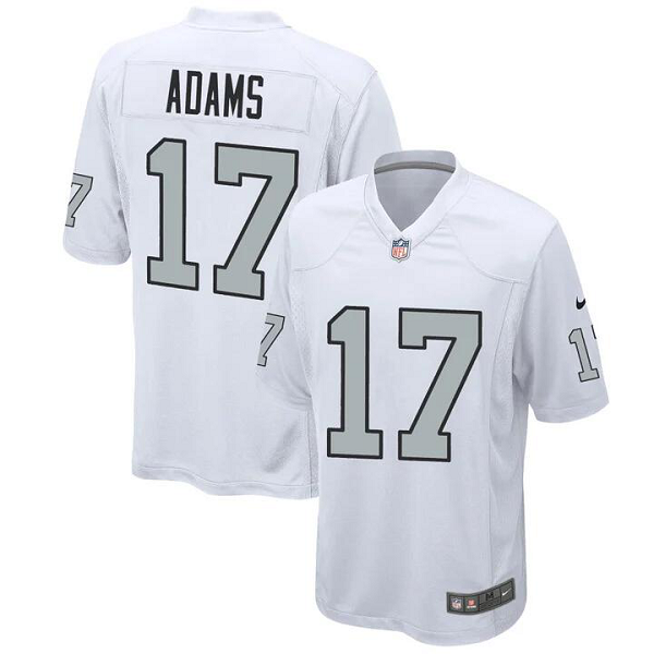 Men's Las Vegas Raiders #17 Davante Adams Alternate Game White Jersey