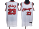 Men's Chicago Bulls #23 Michael Jordan Stitched White Crabbed Typeface NBA Jersey