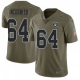 Men's Las Vegas Raiders #64 Richie Incognito Limited Green 2017 Salute to Service Jersey