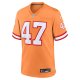 Men's Tampa Bay Buccaneers John Lynch Nike Orange Throwback Game Jersey