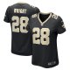 Women's New Orleans Saints Rejzohn Wright Nike  Black  Game Jersey