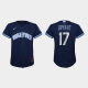 Youth Chicago Cubs #17 Kris Bryant Navy 2021 MLB City Connect Replica Jersey