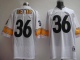 Men's Mitchell And Ness Pittsburgh Steelers #36 Jerome Bettis White Stitched Throwback NFL Jersey