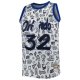 Men's Orlando Magic Shaquille O'Neal Mitchell & Ness White 1994/95 Hardwood Classics Doodle Swingman Jersey