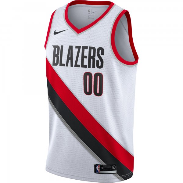 Men's Portland Trail Blazers Nike White 2020/21 Swingman Custom Jersey - Association Edition