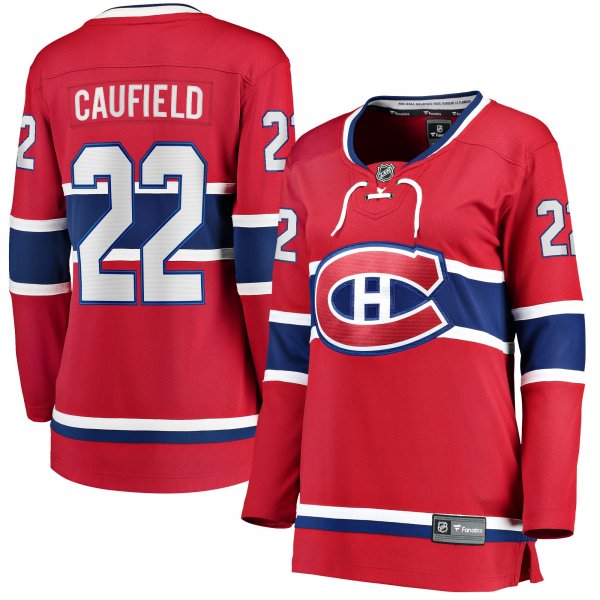 Women's Montreal Canadiens Cole Caufield Fanatics Red Home Breakaway Replica Jersey