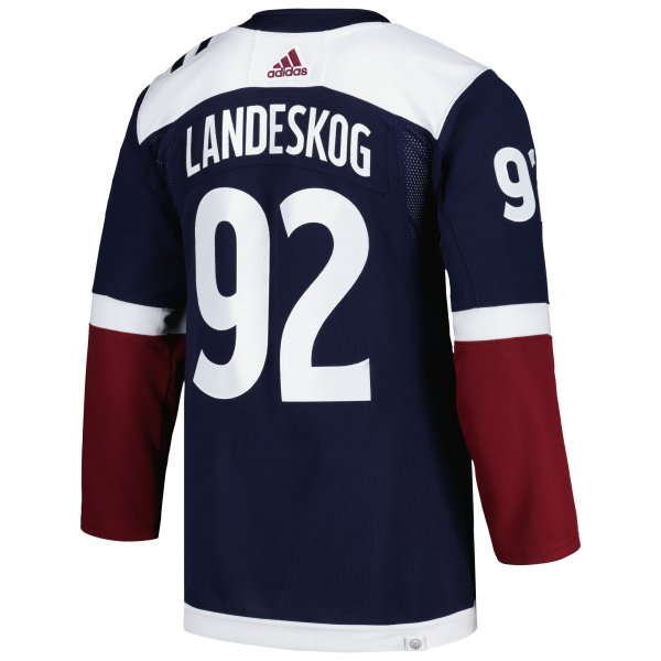 Men's Colorado Avalanche Gabriel Landeskog adidas Navy Alternate Primegreen Player Jersey