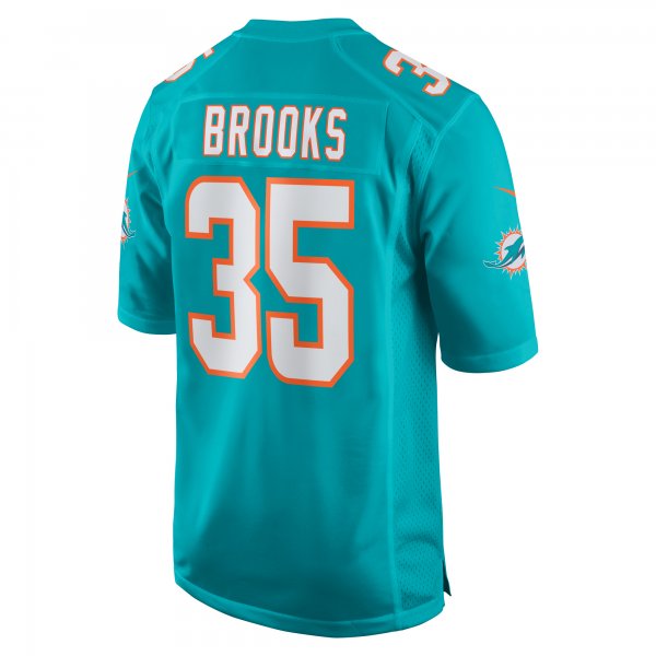 Men's Miami Dolphins Christopher Brooks Nike  Aqua Team Game Jersey