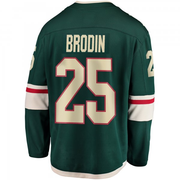 Youth Minnesota Wild Jonas Brodin Fanatics Green Breakaway Player Jersey