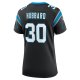 Women's Carolina Panthers Chuba Hubbard Nike Black Team Game Jersey