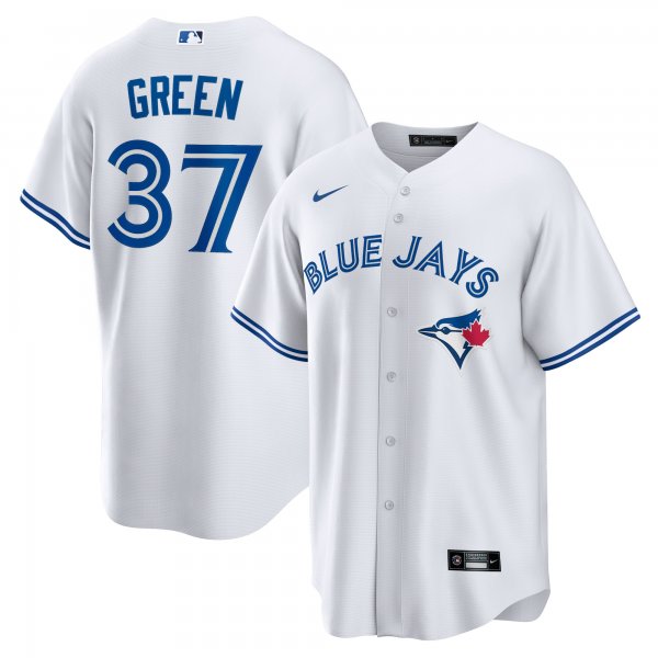 Men's Toronto Blue Jays Chad Green Nike White Home Replica Player Jersey