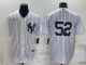 Men's New York Yankees #52 C.C. Sabathia White No Name Stitched MLB Nike Cool Base Jersey