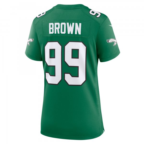 Women's Philadelphia Eagles Jerome Brown Nike Kelly Green Alternate Game Jersey