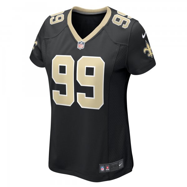 Women's New Orleans Saints Khalen Saunders Nike Black Game Jersey