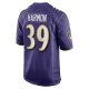 Men's Baltimore Ravens Duron Harmon Nike  Purple  Game Jersey