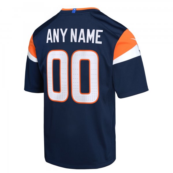 Youth Denver Broncos  Nike Navy Alternate Custom Game Jersey