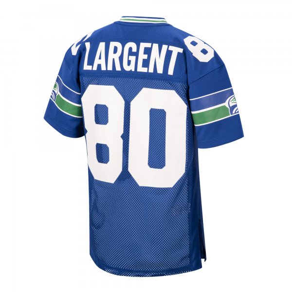 Men's Seattle Seahawks 1985 Steve Largent Mitchell & Ness Royal Throwback Retired Player Jersey