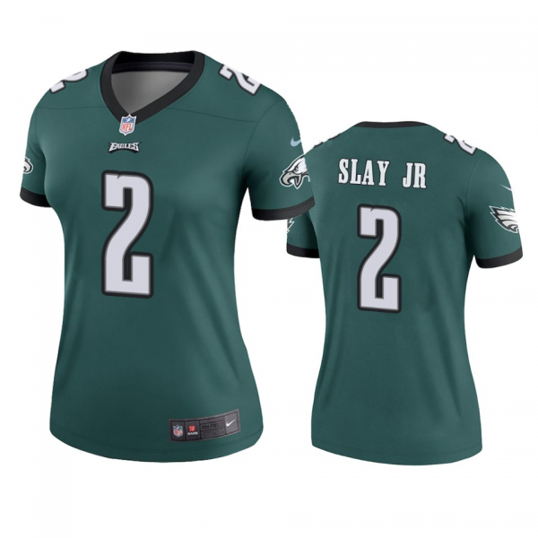 Nike Women's Philadelphia Eagles #2 Darius Slay Jr Legend Green NFL jersey