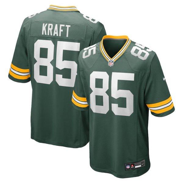 Men's #85 Green Bay Packers Tucker Kraft Nike Green Game Jersey