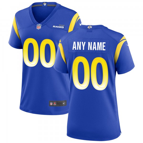 Women's Nike Los Angeles Rams Royal Custom Game Jersey