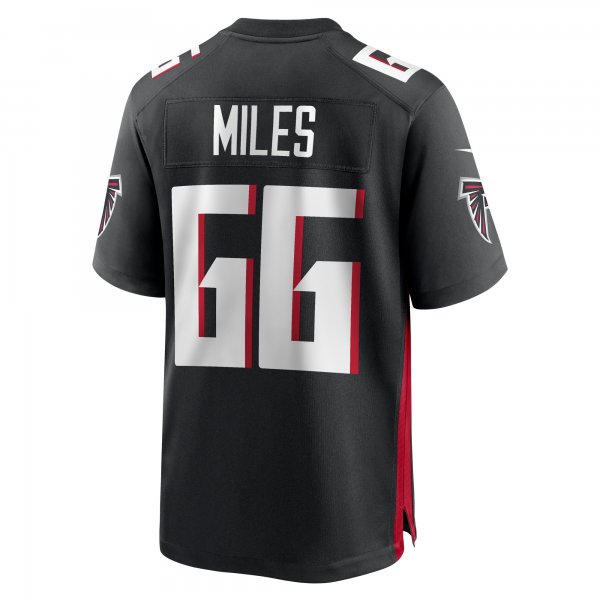 Men's Atlanta Falcons Joshua Miles Nike  Black  Game Jersey