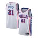 Youth Philadelphia 76ers Joel Embiid Nike White Swingman Jersey - Association Edition