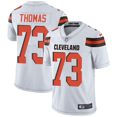 Men's Nike Cleveland Browns #73 Joe Thomas White Stitched NFL Vapor Untouchable Limited Jersey