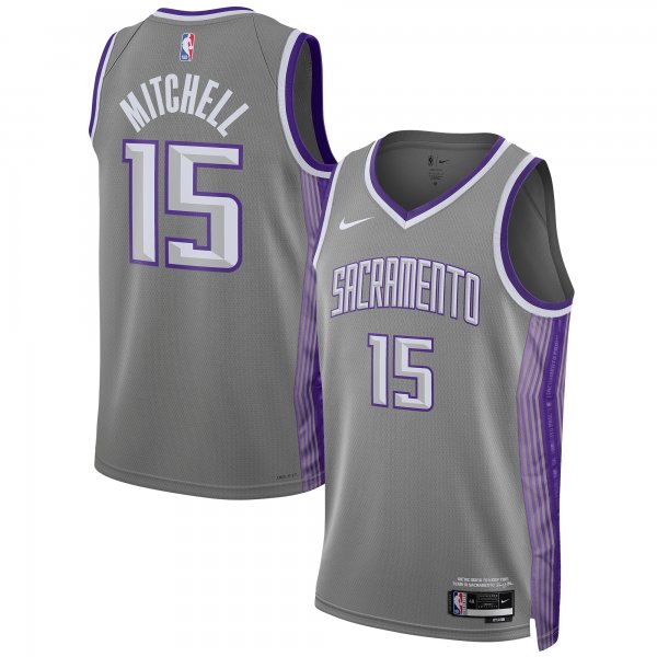 Unisex Sacramento Kings Davion Mitchell Nike Anthracite 2022/23 Swingman Jersey - City Edition