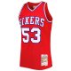 Men's Philadelphia 76ers Darryl Dawkins Mitchell & Ness Red Hardwood Classics 1979/80 Swingman Jersey