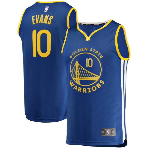 Youth Golden State Warriors Jacob Evans Fanatics Royal Fast Break Player Jersey - Icon Edition