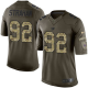 Nike New York Giants #92 Michael Strahan Green Men's Stitched NFL Limited Salute to Service Jersey