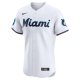 Men's Miami Marlins Nike White Home Elite Pick-A-Player Retired Roster Patch Jersey