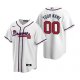 Men's Atlanta Braves Custom Nike White 2020 Home Jersey