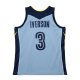 Men's Memphis Grizzlies Allen Iverson Mitchell & Ness Light Blue 2009/10 Hardwood Classics Swingman Jersey