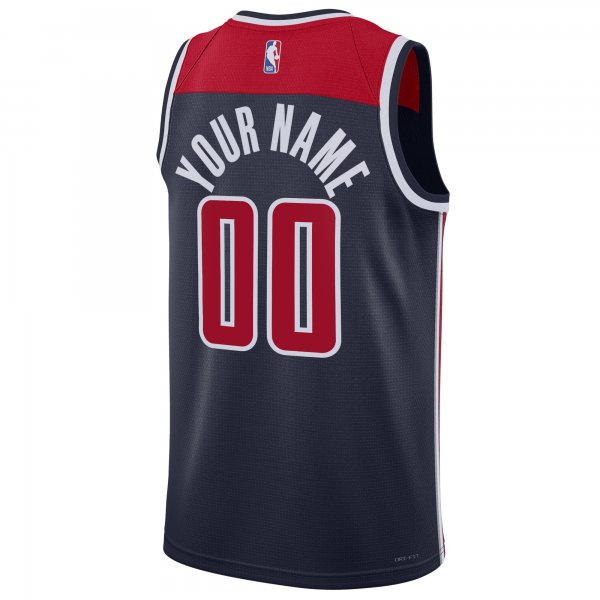 Unisex Washington Wizards Jordan Brand Navy 2022/23 Swingman Custom Jersey - Statement Edition