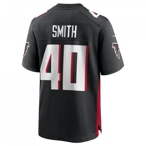 Men's Atlanta Falcons Keith Smith Nike Black Game Jersey