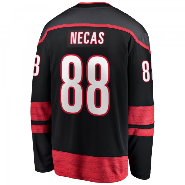 Men's Carolina Hurricanes Martin Necas Fanatics Black Home Breakaway Jersey