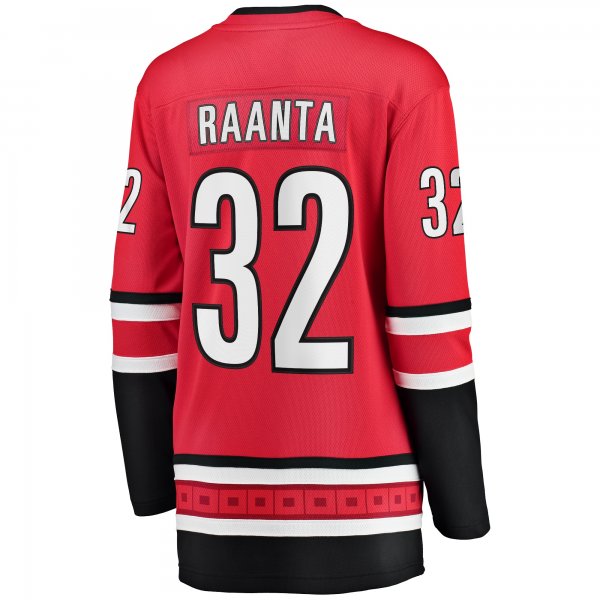 Women's Carolina Hurricanes Antti Raanta Fanatics Red Alternate Breakaway Player Jersey