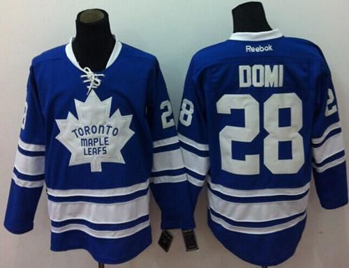 Toronto Maple Leafs #28 Tie Domi Blue Third Stitched NHL Jersey