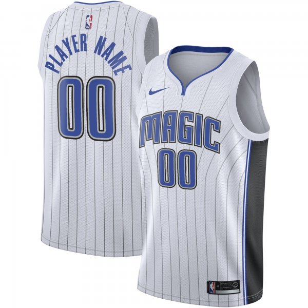 Men's Orlando Magic Nike White 2020/21 Swingman Custom Jersey - Association Edition